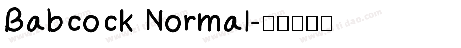 Babcock Normal字体转换